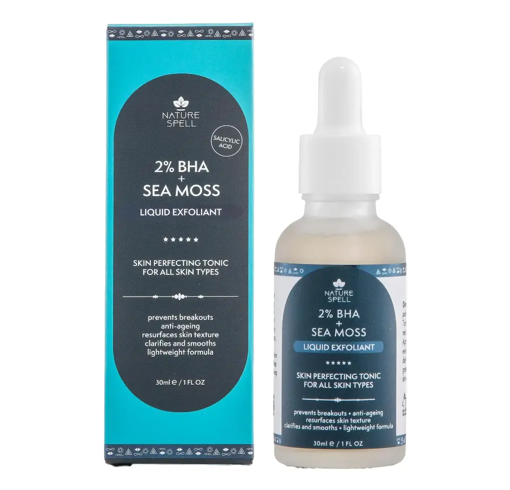 The Nature Spell 2% BHA + Sea Moss Liquid Exfoliant